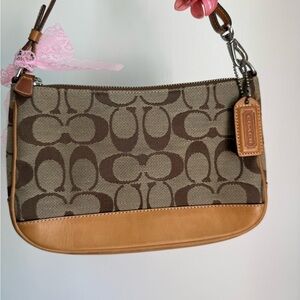 Vintage Coach Tan Mini Demi Shoulder Bag